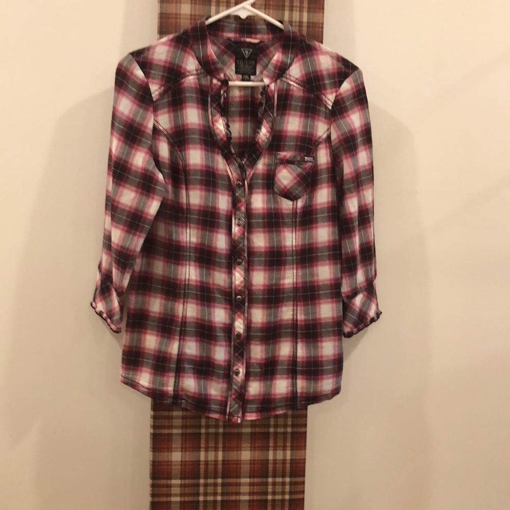 Guc Guess button down top size L